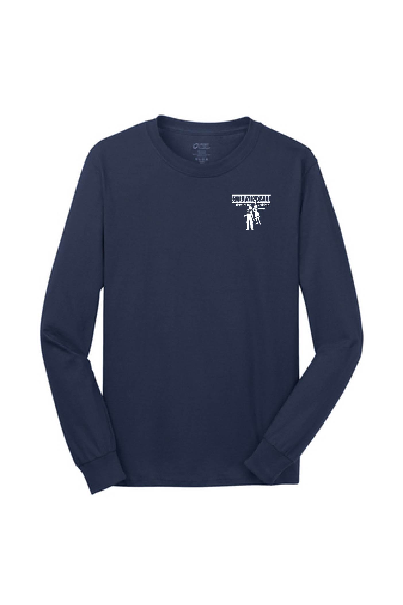 Port & Company® Adult Long Sleeve Core Cotton Tee - Curtain Call Logo - Image 4