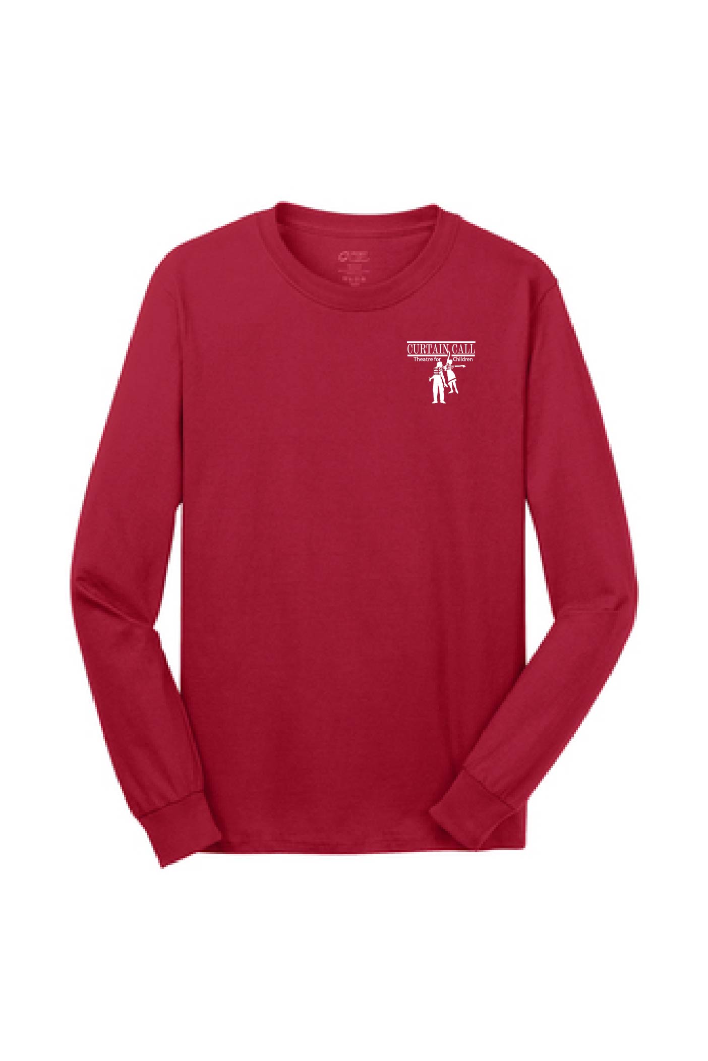 Port & Company® Adult Long Sleeve Core Cotton Tee - Curtain Call Logo