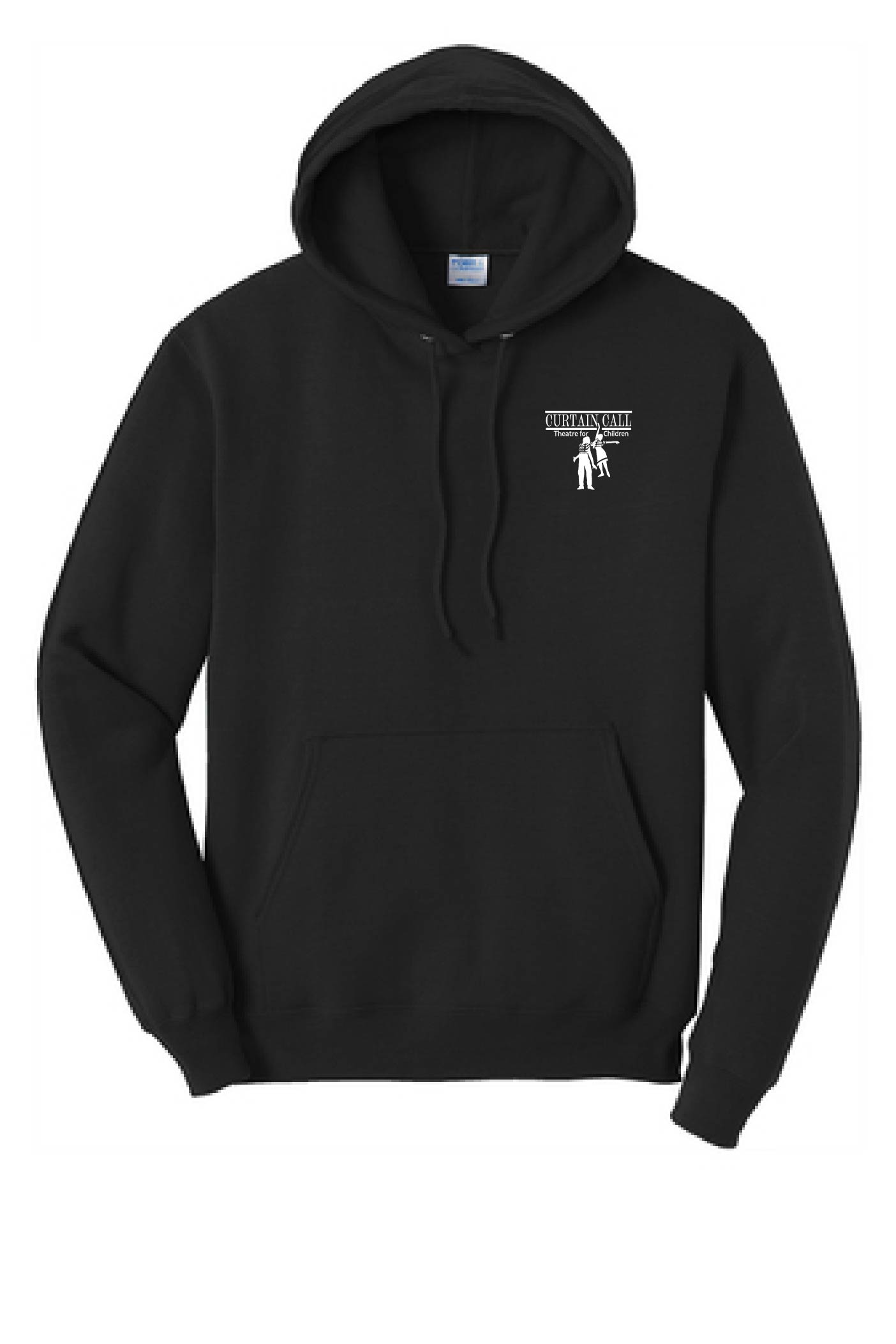 Port & Company® Adult Core Fleece Pullover Hooded Sweatshirt - Curtain Call Logo - Image 2