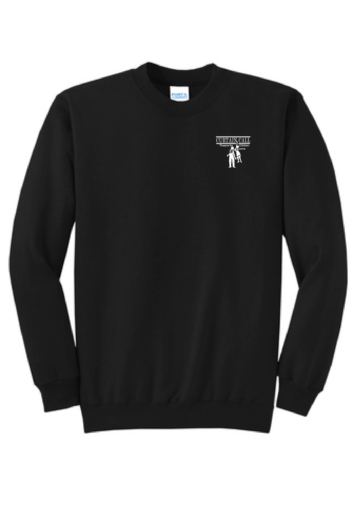 Port & Company® Adult Core Fleece Crewneck Sweatshirt - Curtain Call Logo - Image 2
