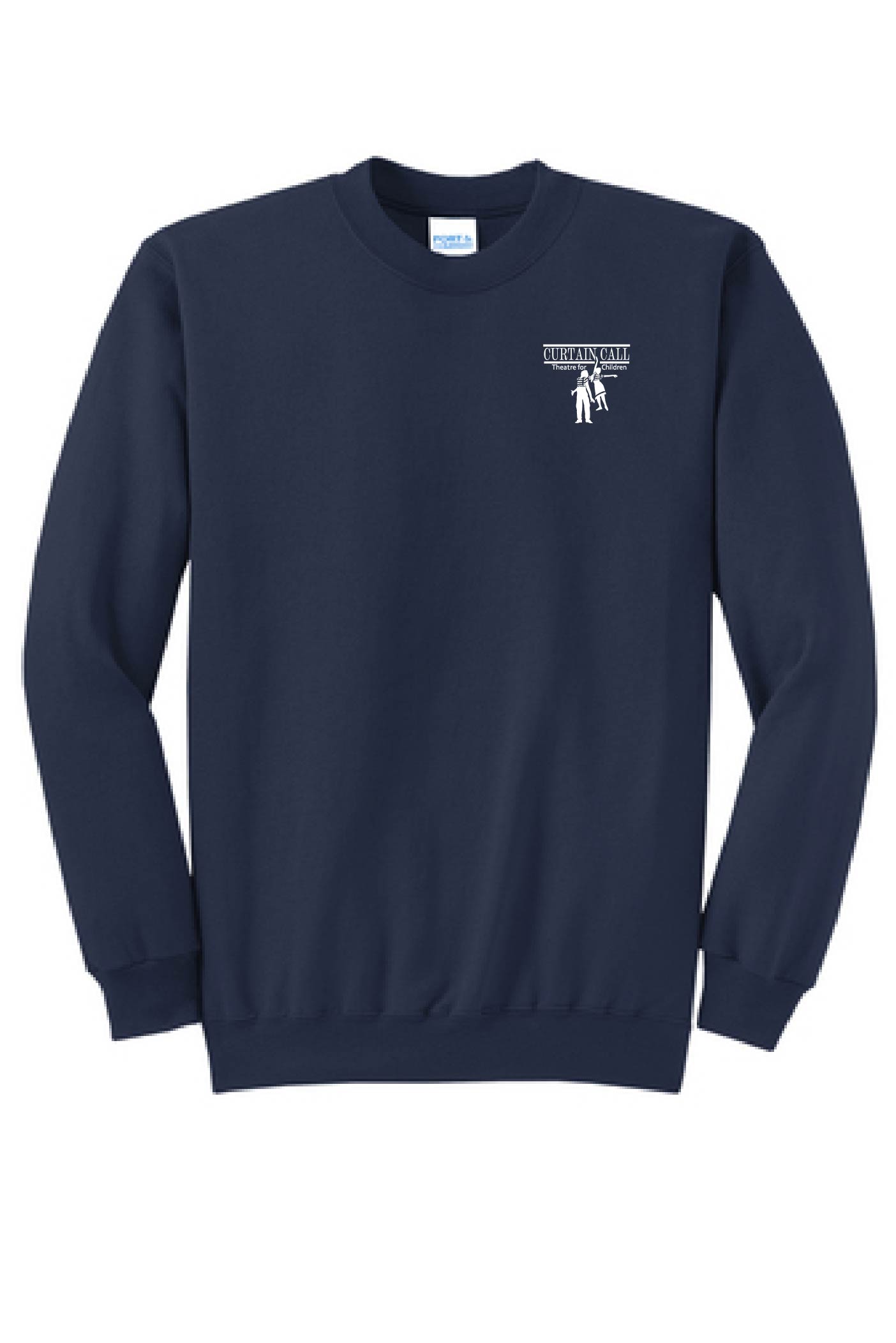 Port & Company® Adult Core Fleece Crewneck Sweatshirt - Curtain Call Logo