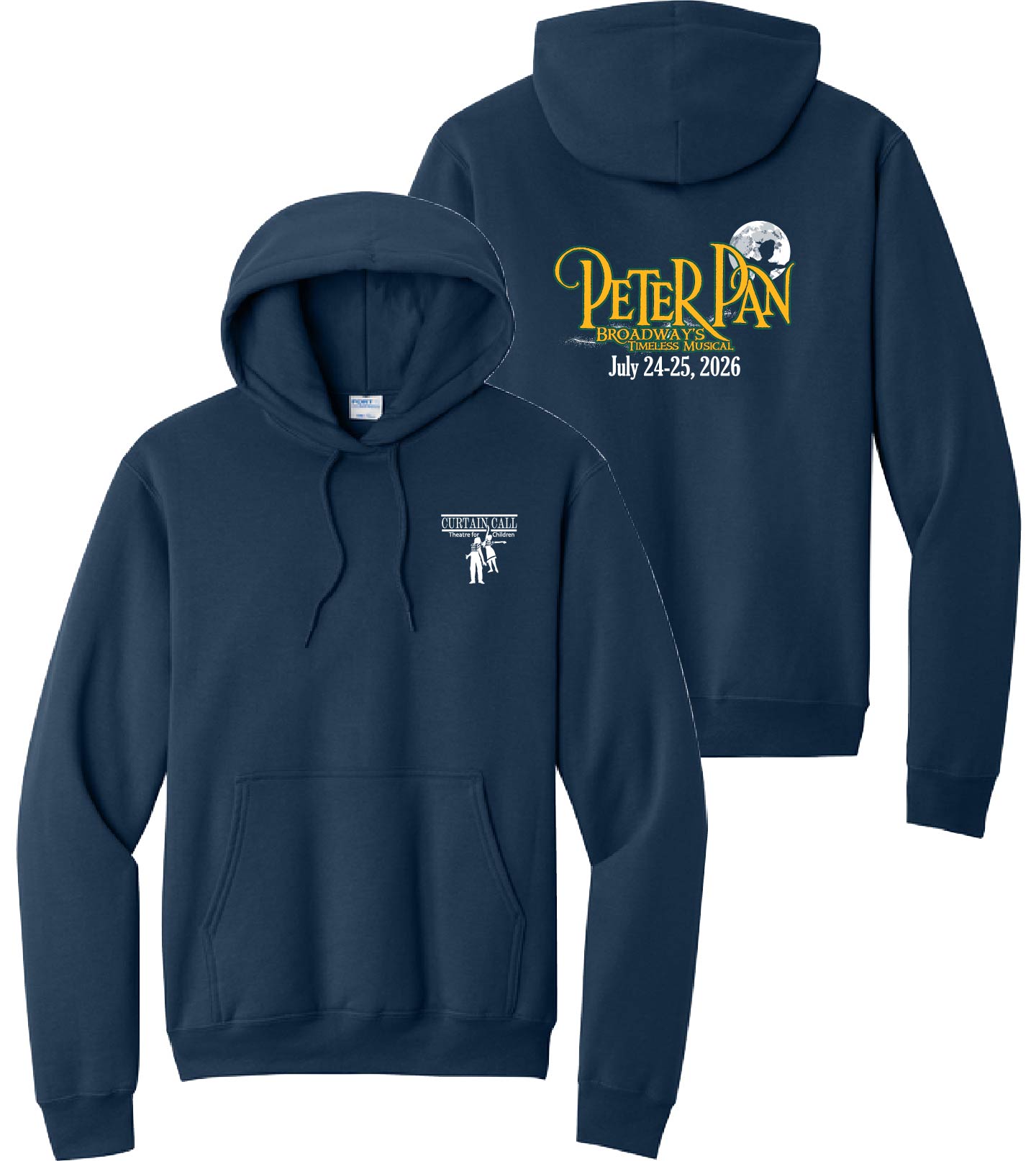 Port & Company® Adult Core Fleece Pullover Hooded Sweatshirt - Peter Pan