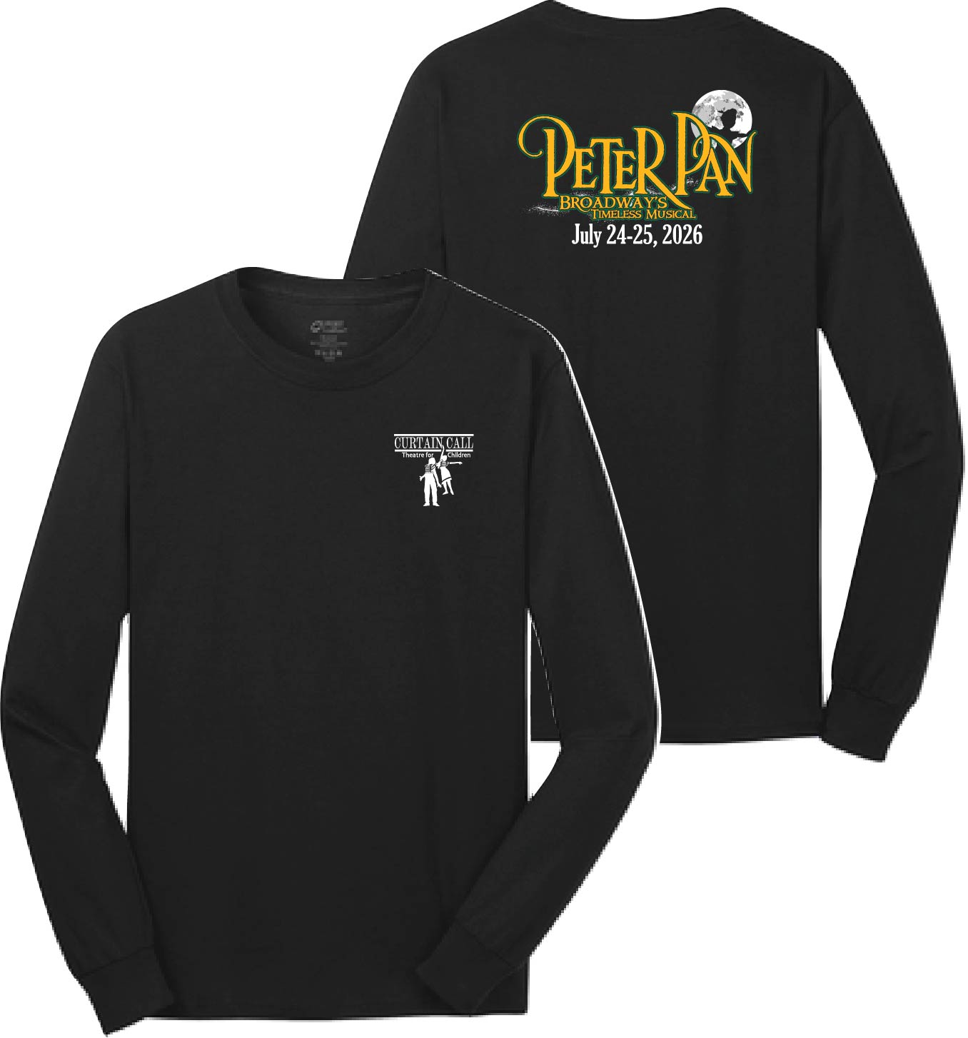 Port & Company® Youth Long Sleeve Core Cotton Tee - Peter Pan